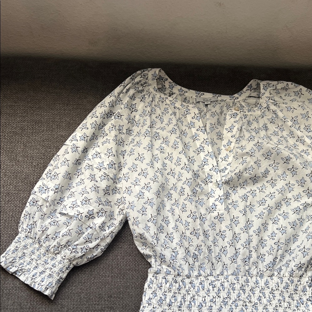 Rails Blue Floral Long Sleeve Dress - Picture 2 of 12